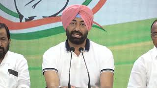 Congress Party briefing by Shri Sukhpal Singh Khaira at AICC HQ.